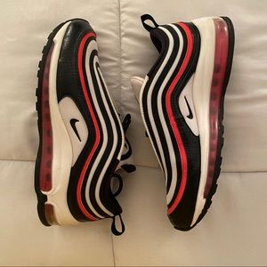 BLACK WHITE RED AIR MAX 97